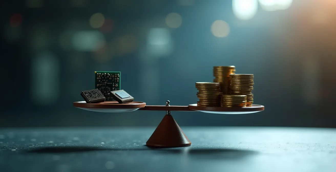 Hands analyzing equipment lifecycle data on transparent display